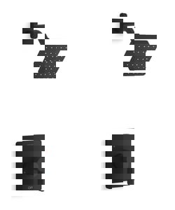 One Handle Single Function Shower Faucet in Matte Black (Trim Only)